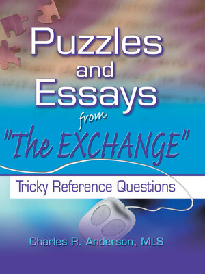 cover image of Puzzles and Essays from 'The Exchange'